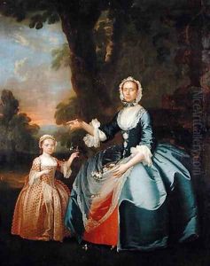 Portrait of Mrs Dawson of Retford and her Daughter, c.1749