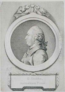 Portrait study of George Stubbs 1724-1806 by George Stubbs