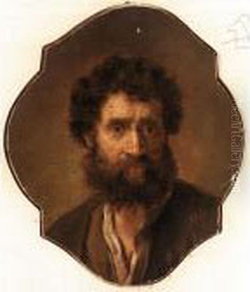 A Study Of A Head Of A Bearded Man - view 1
