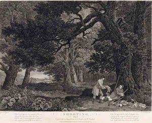 Shooting, plate 4, engraved by William Woollett 1735-85 1771 by George Stubbs