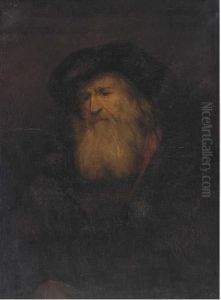 A Man, Bust-length, With A Beard by Harmenszoon van Rijn Rembrandt