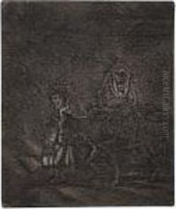 The Flight Into Egypt: A Night Piece by Harmenszoon van Rijn Rembrandt