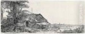 Landscape With A Cottage And A Large Tree (b., Holl.226; H.178; Bb.41-b)