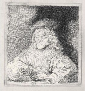 The Card Player (b., Holl.136; H.190; Bb.41-m)