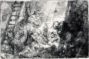 The Circumcision In The Stable (b., Holl.47; H.274; Bb.54-b)