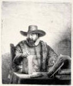 Cornelis Claesz. Anslo, Preacher (b., Holl.271; H.187; Bb.41-j) by Harmenszoon van Rijn Rembrandt