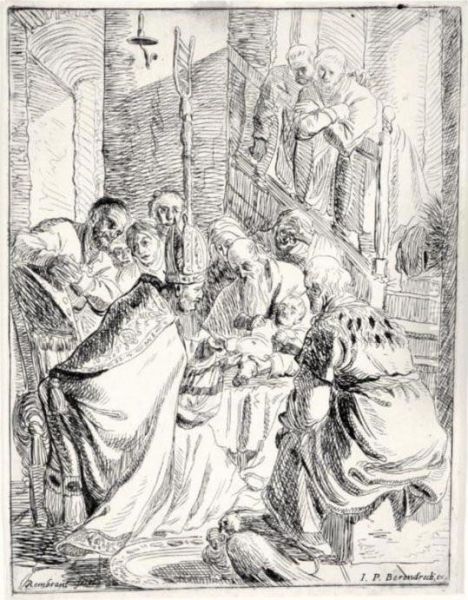 The Circumcision (b., Holl.398; H.388 Rej.; Bb.26-2) - view 1