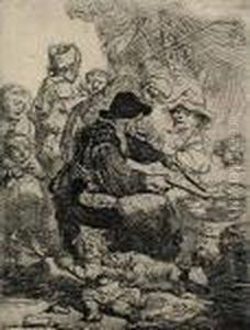 The Pancake Woman by Harmenszoon van Rijn Rembrandt