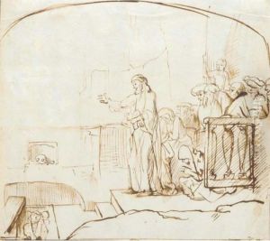 The Raising Of Lazarus by Harmenszoon van Rijn Rembrandt