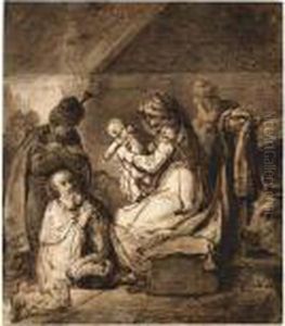 Adoration Of The Magi by Harmenszoon van Rijn Rembrandt