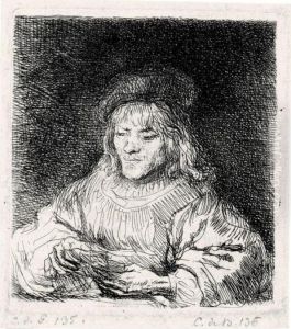 The Cardplayer (b., Holl.136; H.190; Bb.41-m)