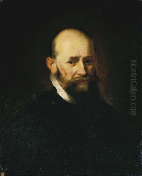 Portrait Of A Gentleman, Half-length, In A Black Costume - view 1