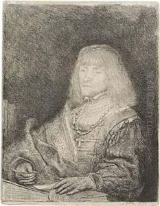 Man At A Desk Wearing A Cross And A Chain