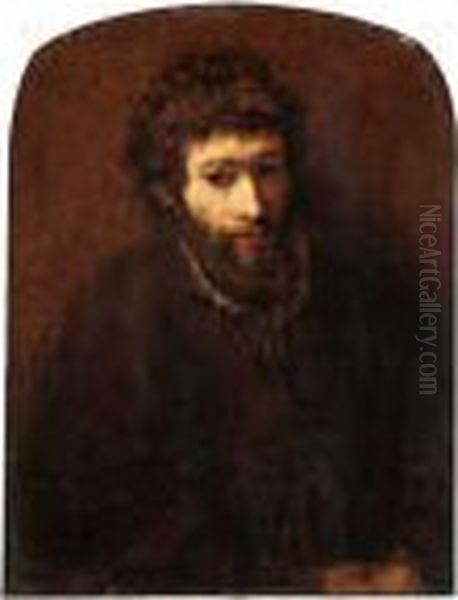 Portrait Of A Bearded Man, Half Length, Wearing Brown - view 1