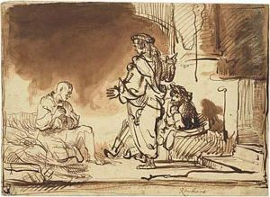 Joseph Interpreting The Dreams Of His Fellowprisoners by Harmenszoon van Rijn Rembrandt
