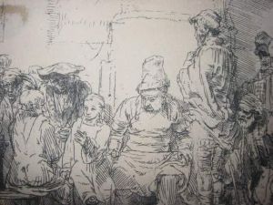 Chirst Seated Disputing With The Doctors by Harmenszoon van Rijn Rembrandt