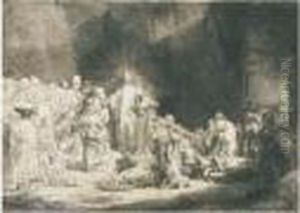 La Piece Aux Cent Florins by Harmenszoon van Rijn Rembrandt