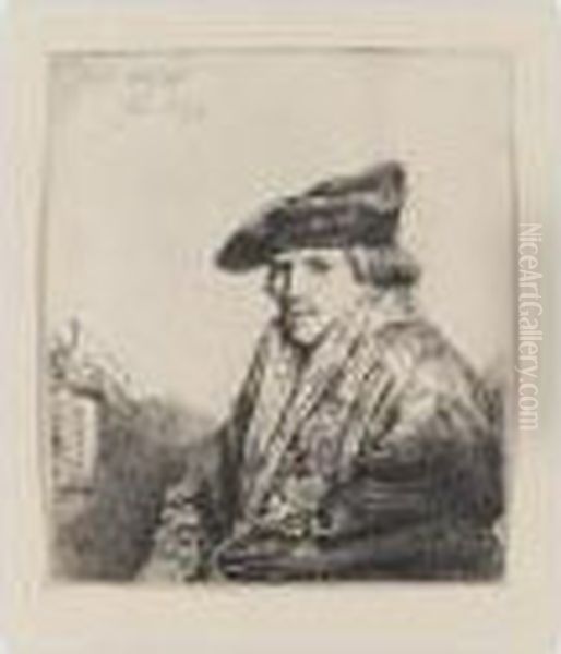 Young Man In Velvet Cap (b., Holl.268; H.151; Bb.37-c) - view 1