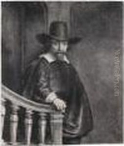 Ephraim Bonus, Jewish Physician (b., Holl.278; H.226; Bb.47-a) by Harmenszoon van Rijn Rembrandt