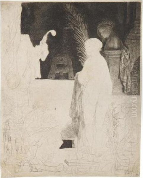 The Artist Drawing From The Model (b., Holl.192; H.231; Bb.39-2) - view 1