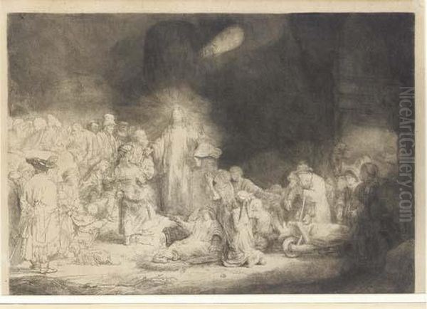 Christ Healing The Sick. 'the Hundred Guilder Print' - view 1