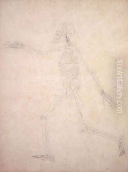Study of the Human Figure, Lateral View, from A Comparative Anatomical Exposition of the Structure of the Human Body with that of a Tiger and a Common Fowl, 1795-1806 8 - view 1