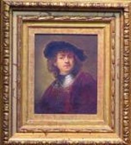 Self Portrait Of The Artist As A Young Man by Harmenszoon van Rijn Rembrandt