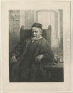 Jan Lutma, Goldsmith (b., Holl. 276; H. 290; Bb. 56-c) by Harmenszoon van Rijn Rembrandt