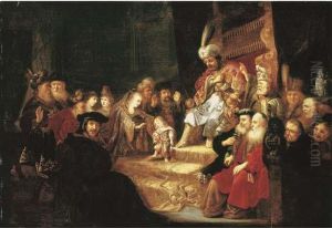 Moses Trampling On Pharaoh's Crown by Harmenszoon van Rijn Rembrandt