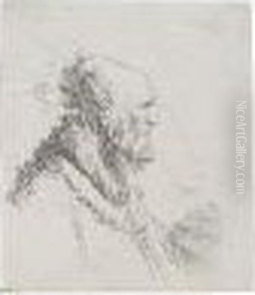Bald Old Man With A Short Beard, In Profile Right (b., Holl.306; H.136; Bb.45-6) - view 1
