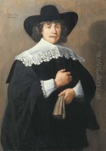 Portrait Of A Gentleman by Harmenszoon van Rijn Rembrandt