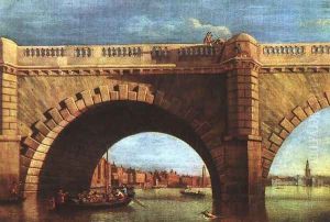Part of Old Westminster Bridge c. 1750