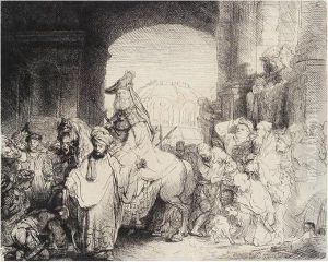 The Triumph Of Mordecai (b., Holl.40; H.172; Bb.41-1)