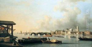 The Building of Westminster Bridge 1750