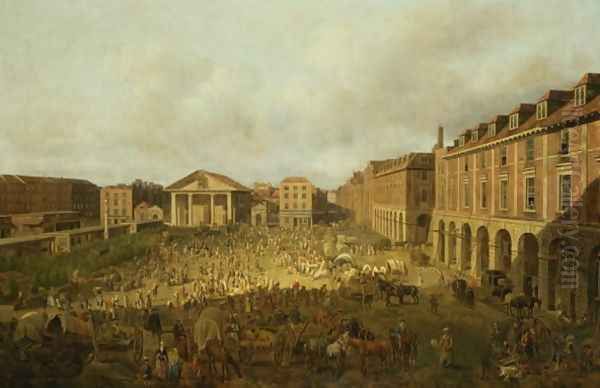 Covent Garden Market and Piazza, c.1749-58 - view 1