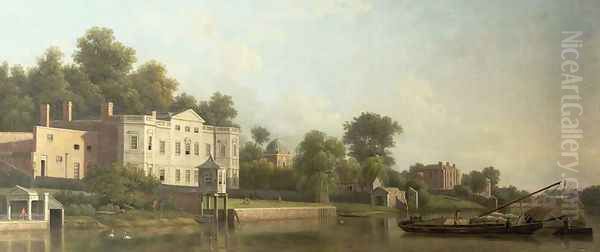 A View of Popes Villa on the River Thames at Twickenham - view 1
