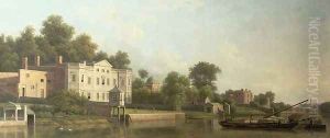 A View of Popes Villa on the River Thames at Twickenham