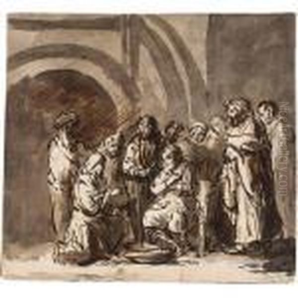 The Washing Of The Feet - view 1