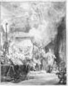 The Death Of The Virgin (b., Holl.99; H.161; Bb.39-a) by Harmenszoon van Rijn Rembrandt
