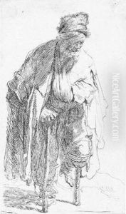 Beggar With A Wooden Leg (b., Holl.179; H.12; Bb.30-4)