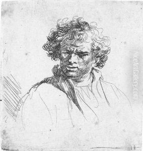 Curly-headed Man With A Wry Mouth (b., Holl.305; H.137; Bb.rej.54)