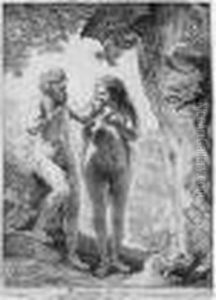 Adam And Eve (bartsch, Hollstein 28; Hind 159; Bjorklund &amp; Barnard 38-d) by Harmenszoon van Rijn Rembrandt