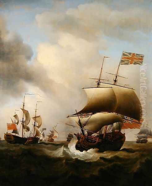 Shipping in a Choppy Sea, 1753 - view 1