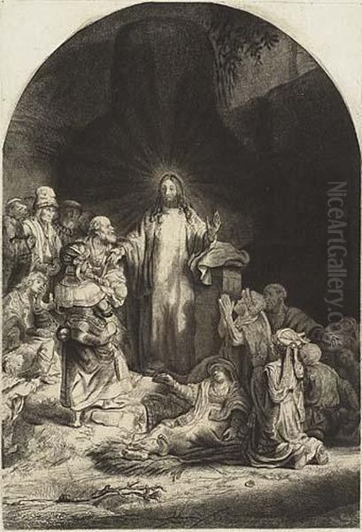 Christ Preaching (the Hundred Guilder Print) - view 1