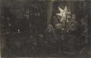 The Star Of The Kings: A Night Piece by Harmenszoon van Rijn Rembrandt
