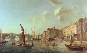 Westminster Bridge looking up the River, c.1749