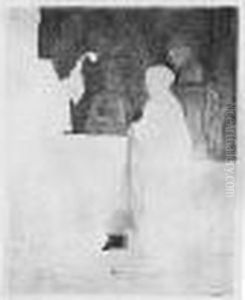 The Artist Drawing From The Model (b., Holl.192; Hind 231; Bjorklund & Barnard 39-2) by Harmenszoon van Rijn Rembrandt