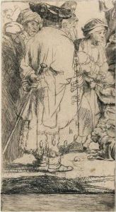 The Hundred Guilder Print: Left Fragment (b., Holl. 74; H. 236; Bb. 49-i) by Harmenszoon van Rijn Rembrandt