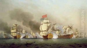 Vice Admiral Sir George Ansons 1697-1762 Victory off Cape Finisterre, 1749