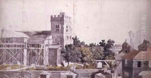Twickenham Church under Scaffolding